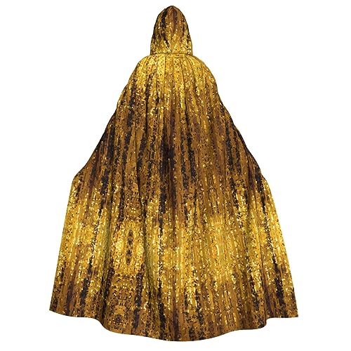 Goldener Pailletten-Umhang mit Kapuze, für Erwachsene, Damen, Herren, Rollenspiel-Kostüm, perfekt für Halloween, Ostern, Karneval und Partys Goldener Pailletten-Umhang mit Kapuze, für Erwachsene, Damen, Herren, Rollenspiel-Kostüm, perfekt für Halloween, Ostern, Karneval und Partys von SamLng