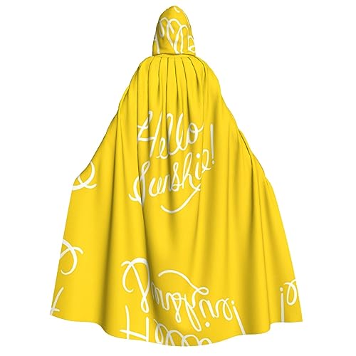 Goodlooking Hello Sunshine Kapuzenumhang – Erwachsene Damen Herren Rollenspiel-Kostüm – perfekt für Halloween, Ostern, Karneval und Partys Goodlooking Hello Sunshine Kapuzenumhang – Erwachsene Damen Herren Rollenspiel-Kostüm – perfekt für Halloween, Ostern, Karneval und Partys von SamLng
