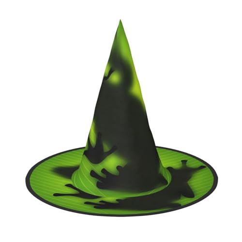 Grüner Frosch Schatten Erwachsene Halloween Kostüm Hut - Hexenhut Party Zubehör - Faltbar für Weihnachten, Ostern & Halloween Grüner Frosch Schatten Erwachsene Halloween Kostüm Hut - Hexenhut Party Zubehör - Faltbar für Weihnachten, Ostern & Halloween von SamLng