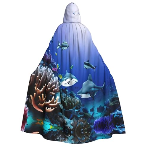 Hai schwimmen unter dem Meer Kapuzenumhang für Erwachsene - Ideal für Cosplay, Weihnachten, Maskerade, Halloween, Ostern Karneval Partys Hai schwimmen unter dem Meer Kapuzenumhang für Erwachsene - Ideal für Cosplay, Weihnachten, Maskerade, Halloween, Ostern Karneval Partys von SamLng