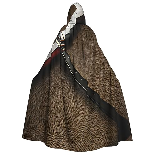 Japanischer Samuraischwert Kapuzenumhang für Erwachsene - Ideal für Cosplay, Weihnachten, Maskerade, Halloween, Ostern Karneval Partys von SamLng