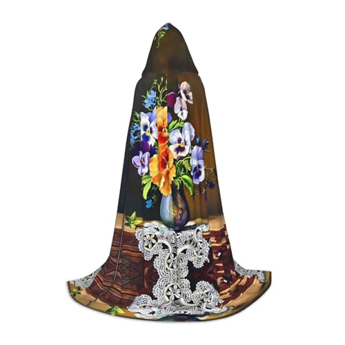 Kapuzenumhang mit Blumenmotiv – perfekt für Weihnachten, Halloween, Ostern, Karnevalsparty und Cosplay-Bühnenkostüme Kapuzenumhang mit Blumenmotiv – perfekt für Weihnachten, Halloween, Ostern, Karnevalsparty und Cosplay-Bühnenkostüme von SamLng