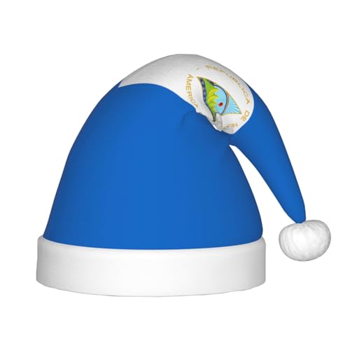 Nikaragua-Weihnachtsmütze, klassische Weihnachtsmann- und Neujahrsparty-Kopfbedeckung, perfekt für Feiertage, Halloween Nikaragua-Weihnachtsmütze, klassische Weihnachtsmann- und Neujahrsparty-Kopfbedeckung, perfekt für Feiertage, Halloween von SamLng