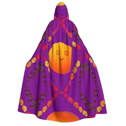 Oranger Smiley-Umhang mit Kapuze, für Erwachsene, Damen, Herren, Rollenspiel-Kostüm, perfekt für Halloween, Ostern, Karneval und Partys Oranger Smiley-Umhang mit Kapuze, für Erwachsene, Damen, Herren, Rollenspiel-Kostüm, perfekt für Halloween, Ostern, Karneval und Partys von SamLng