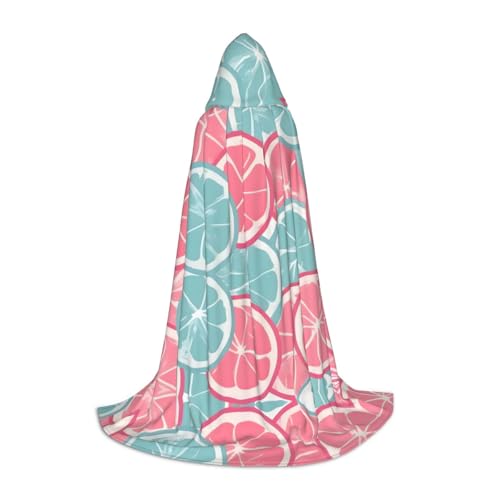 Pink-blauer Zitrusscheiben-Umhang mit Kapuze – perfekt für Weihnachten, Halloween, Ostern, Karnevalsparty und Cosplay-Bühnenkostüme Pink-blauer Zitrusscheiben-Umhang mit Kapuze – perfekt für Weihnachten, Halloween, Ostern, Karnevalsparty und Cosplay-Bühnenkostüme von SamLng