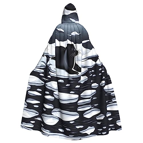 Robben auf Eis Kapuzenumhang für Erwachsene - Bequemer und langlebiger Kapuzenumhang für Halloween, Ostern, Karneval, Weihnachten Robben auf Eis Kapuzenumhang für Erwachsene - Bequemer und langlebiger Kapuzenumhang für Halloween, Ostern, Karneval, Weihnachten von SamLng