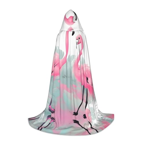 Rosafarbener Flamingo Kapuzenumhang - Rollenspiel-Kostüm für Teenager, geeignet für Cosplay, Weihnachten, Halloween, Ostern, Karneval Rosafarbener Flamingo Kapuzenumhang - Rollenspiel-Kostüm für Teenager, geeignet für Cosplay, Weihnachten, Halloween, Ostern, Karneval von SamLng