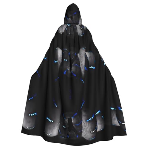 SamLng 3D Snake Hooded Cloak for Adults - Comfortable and Durable Hooded Cape for Halloween, Easter, Carnival, Christmas von SamLng