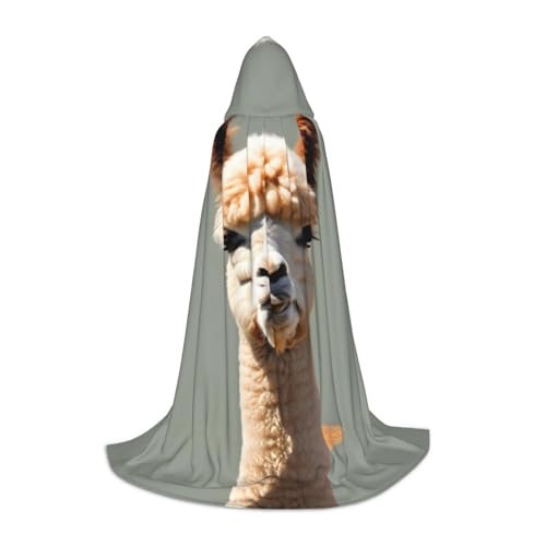 SamLng Alpaka-Avatar-Kapuzenumhang – perfekt für Weihnachten, Halloween, Ostern, Karnevalsparty und Cosplay-Bühnenkostüme von SamLng
