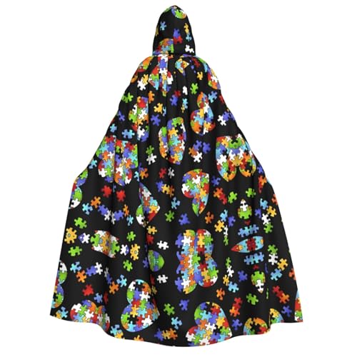 SamLng Autismus Bewusstsein Puzzleteile Herz Kapuzenumhang Erwachsene - Universal Rollenspiel Kostüm Cosplay Umhang Robe - Perfekt für Halloween, Ostern, Karneval SamLng Autismus Bewusstsein Puzzleteile Herz Kapuzenumhang Erwachsene - Universal Rollenspiel Kostüm Cosplay Umhang Robe - Perfekt für Halloween, Ostern, Karneval von SamLng
