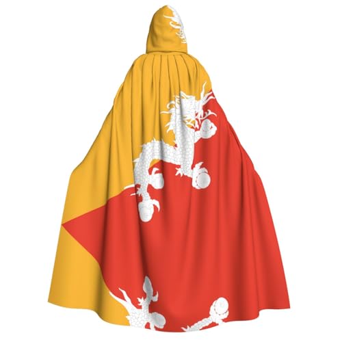SamLng Bhutanesische Flagge Kapuzenumhang Erwachsene - Universal Rollenspiel Kostüm Cosplay Umhang Robe - Perfekt für Halloween, Ostern, Karneval SamLng Bhutanesische Flagge Kapuzenumhang Erwachsene - Universal Rollenspiel Kostüm Cosplay Umhang Robe - Perfekt für Halloween, Ostern, Karneval von SamLng