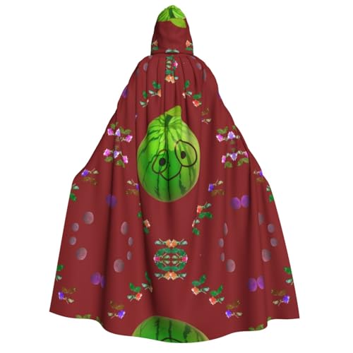 SamLng Big Eye Wassermelone Kapuzenumhang – Erwachsene Damen Herren Rollenspiel-Kostüm – perfekt für Halloween, Ostern, Karneval und Partys von SamLng