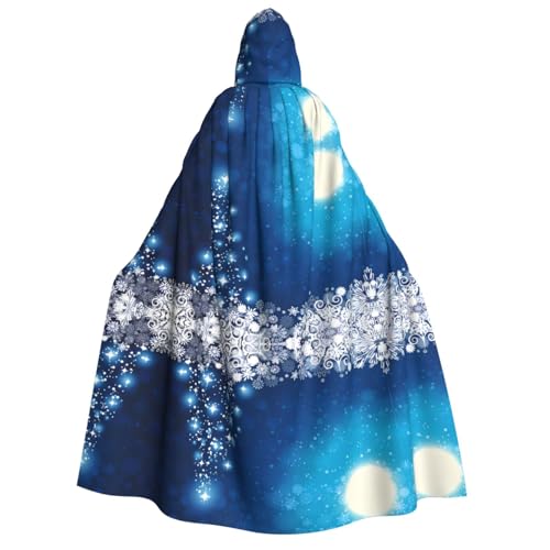 SamLng Blauer Weihnachts-Schneeflocken-Kapuzenumhang – Erwachsenenkostüm für Damen und Herren, Rollenspiel-Kostüm – perfekt für Halloween, Ostern, Karneval und Partys SamLng Blauer Weihnachts-Schneeflocken-Kapuzenumhang – Erwachsenenkostüm für Damen und Herren, Rollenspiel-Kostüm – perfekt für Halloween, Ostern, Karneval und Partys von SamLng