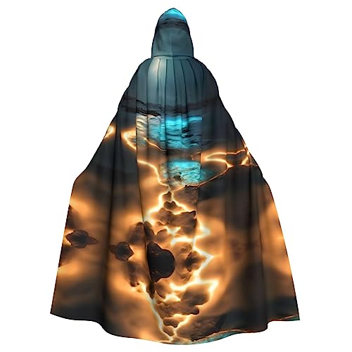 SamLng Blick unter den Mond Kapuzenumhang für Erwachsene - Bequemer und langlebiger Kapuzenumhang für Halloween, Ostern, Karneval, Weihnachten von SamLng