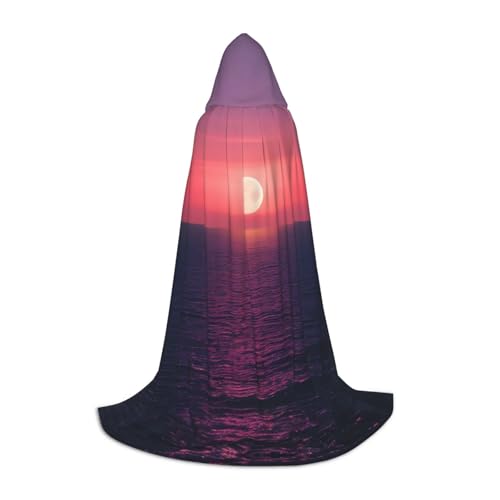 SamLng Bright Moon at Sea Hippie Kapuzenumhang – perfektes Kapuzen-Kostüm für Jugendliche – ideal für Cosplay, Weihnachten, Halloween SamLng Bright Moon at Sea Hippie Kapuzenumhang – perfektes Kapuzen-Kostüm für Jugendliche – ideal für Cosplay, Weihnachten, Halloween von SamLng