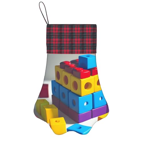 SamLng Bunte Bausteine, Weihnachtssocke für Haustiere, Pfotensocke, personalisierbar, Holz, Weihnachtsdekoration, Geschenk, perfekt für Familienurlaub, Schwarz, Einheitsgröße SamLng Bunte Bausteine, Weihnachtssocke für Haustiere, Pfotensocke, personalisierbar, Holz, Weihnachtsdekoration, Geschenk, perfekt für Familienurlaub, Schwarz, Einheitsgröße von SamLng
