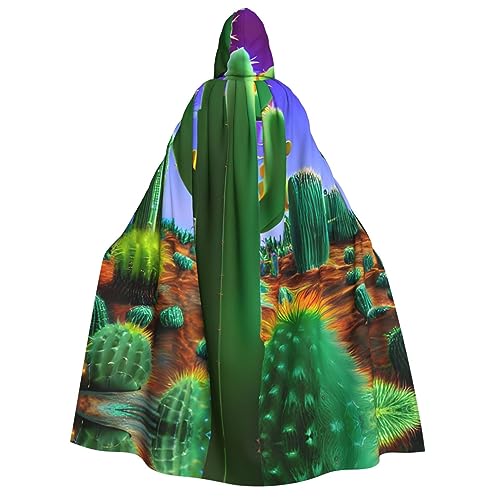 SamLng Cactus Desert Hooded Cloak for Adults - Ideal for Cosplay, Christmas, Maskerade, Halloween, Easter Carnival Parties SamLng Cactus Desert Hooded Cloak for Adults - Ideal for Cosplay, Christmas, Maskerade, Halloween, Easter Carnival Parties von SamLng