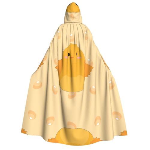 SamLng Cartoon-Küken-Kapuzenumhang – Erwachsenenkostüm für Damen und Herren, Rollenspiel-Kostüm – perfekt für Halloween, Ostern, Karneval und Partys SamLng Cartoon-Küken-Kapuzenumhang – Erwachsenenkostüm für Damen und Herren, Rollenspiel-Kostüm – perfekt für Halloween, Ostern, Karneval und Partys von SamLng