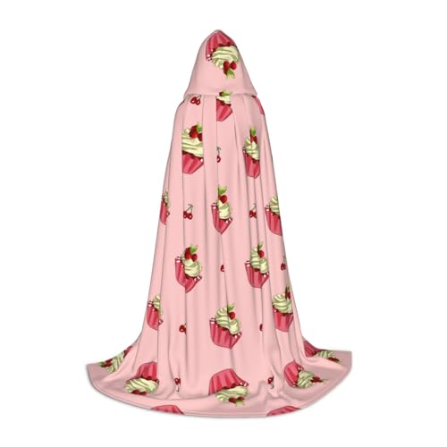 SamLng Cherry Cake Kapuzenumhang – perfekt für Weihnachten, Halloween, Ostern, Karnevalsparty und Cosplay-Bühnenkostüme SamLng Cherry Cake Kapuzenumhang – perfekt für Weihnachten, Halloween, Ostern, Karnevalsparty und Cosplay-Bühnenkostüme von SamLng
