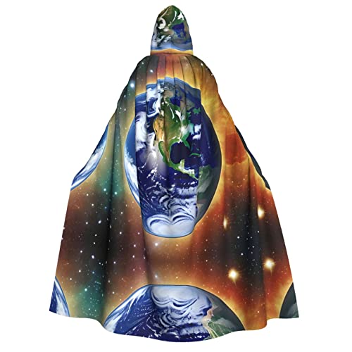 SamLng Cosmic Earth Kapuzenumhang – Erwachsenenkostüm für Damen und Herren, Rollenspiel-Kostüm – perfekt für Halloween, Ostern, Karneval und Partys SamLng Cosmic Earth Kapuzenumhang – Erwachsenenkostüm für Damen und Herren, Rollenspiel-Kostüm – perfekt für Halloween, Ostern, Karneval und Partys von SamLng