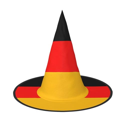 SamLng Deutschland Flagge Erwachsene Halloween Kostüm Hut - Hexenhut Party Zubehör - Faltbar für Weihnachten, Ostern & Halloween SamLng Deutschland Flagge Erwachsene Halloween Kostüm Hut - Hexenhut Party Zubehör - Faltbar für Weihnachten, Ostern & Halloween von SamLng
