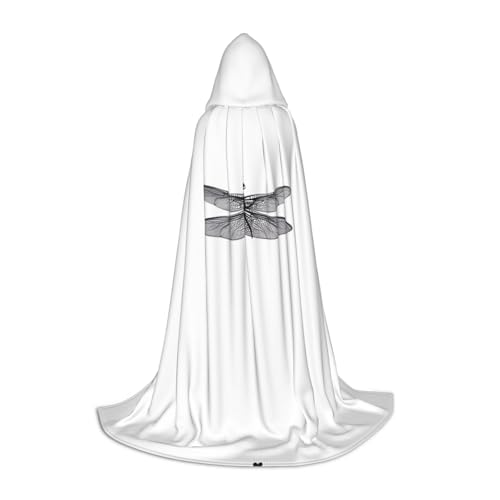 SamLng Dragonfly Hooded Cloak - Rollenspiel Kostüm für Teenager geeignet für Cosplay, Weihnachten, Halloween, Ostern, Karneval von SamLng
