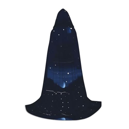 SamLng Dunkelblauer Nachtansicht Kapuzenumhang - Rollenspiel-Kostüm für Teenager, geeignet für Cosplay, Weihnachten, Halloween, Ostern, Karneval SamLng Dunkelblauer Nachtansicht Kapuzenumhang - Rollenspiel-Kostüm für Teenager, geeignet für Cosplay, Weihnachten, Halloween, Ostern, Karneval von SamLng