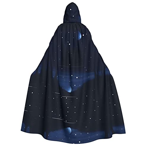 SamLng Dunkelblauer Nachtblick-Umhang mit Kapuze, für Erwachsene, Damen, Herren, Rollenspiel-Kostüm, perfekt für Halloween, Ostern, Karneval und Partys SamLng Dunkelblauer Nachtblick-Umhang mit Kapuze, für Erwachsene, Damen, Herren, Rollenspiel-Kostüm, perfekt für Halloween, Ostern, Karneval und Partys von SamLng