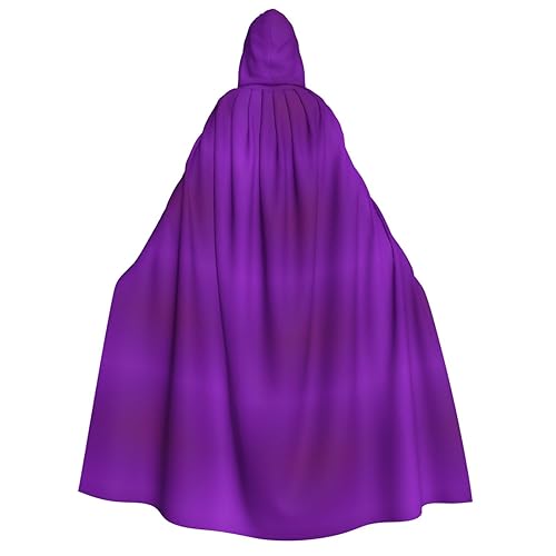 SamLng Einfarbiger dunkelvioletter Kapuzenumhang – Erwachsenenkostüm für Damen und Herren, Rollenspiel-Kostüm – perfekt für Halloween, Ostern, Karneval und Partys SamLng Einfarbiger dunkelvioletter Kapuzenumhang – Erwachsenenkostüm für Damen und Herren, Rollenspiel-Kostüm – perfekt für Halloween, Ostern, Karneval und Partys von SamLng