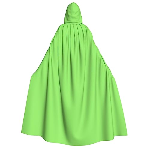 SamLng Einfarbiger hellgrüner Kapuzenumhang – Rollenspiel-Kostüm für Erwachsene, Damen, Herren, perfekt für Halloween, Ostern, Karneval und Partys SamLng Einfarbiger hellgrüner Kapuzenumhang – Rollenspiel-Kostüm für Erwachsene, Damen, Herren, perfekt für Halloween, Ostern, Karneval und Partys von SamLng
