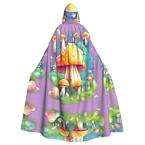 SamLng Fantasy Dream Pilz Kapuzenumhang für Erwachsene - Bequemer und langlebiger Kapuzenumhang für Halloween, Ostern, Karneval, Weihnachten von SamLng