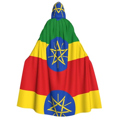 SamLng Flagge Äthiopiens Kapuzenumhang Erwachsene - Universal Rollenspiel Kostüm Cosplay Umhang Robe - Perfekt für Halloween, Ostern, Karneval SamLng Flagge Äthiopiens Kapuzenumhang Erwachsene - Universal Rollenspiel Kostüm Cosplay Umhang Robe - Perfekt für Halloween, Ostern, Karneval von SamLng