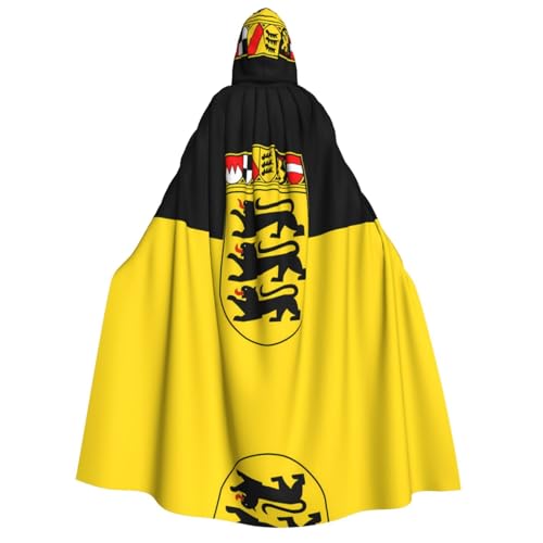SamLng Flagge Baden-Württemberg Kapuzenumhang Erwachsene - Universal Rollenspiel Kostüm Cosplay Umhang Robe - Perfekt für Halloween, Ostern, Karneval SamLng Flagge Baden-Württemberg Kapuzenumhang Erwachsene - Universal Rollenspiel Kostüm Cosplay Umhang Robe - Perfekt für Halloween, Ostern, Karneval von SamLng