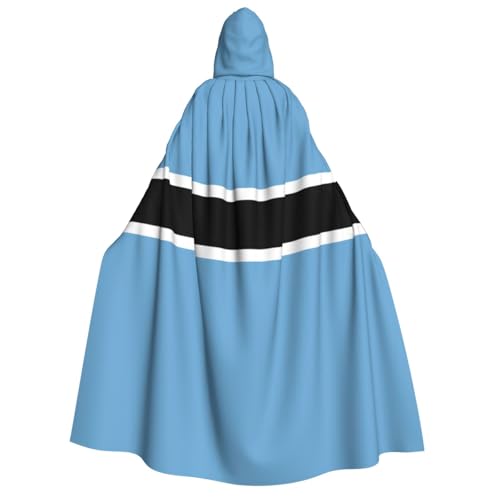 SamLng Flagge Botswana Kapuzenumhang Erwachsene - Universal Rollenspiel Kostüm Cosplay Umhang Robe - Perfekt für Halloween, Ostern, Karneval SamLng Flagge Botswana Kapuzenumhang Erwachsene - Universal Rollenspiel Kostüm Cosplay Umhang Robe - Perfekt für Halloween, Ostern, Karneval von SamLng