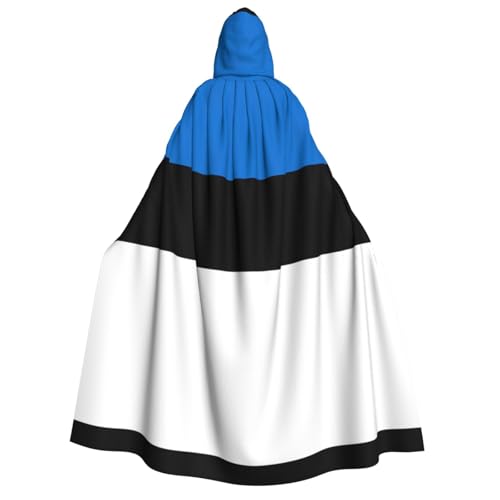 SamLng Flagge Estland Kapuzenumhang Erwachsene - Universal Rollenspiel Kostüm Cosplay Umhang Robe - Perfekt für Halloween, Ostern, Karneval SamLng Flagge Estland Kapuzenumhang Erwachsene - Universal Rollenspiel Kostüm Cosplay Umhang Robe - Perfekt für Halloween, Ostern, Karneval von SamLng