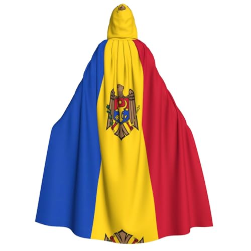 SamLng Flagge Moldawiens Kapuzenumhang Erwachsene - Universal Rollenspiel Kostüm Cosplay Umhang Robe - Perfekt für Halloween, Ostern, Karneval SamLng Flagge Moldawiens Kapuzenumhang Erwachsene - Universal Rollenspiel Kostüm Cosplay Umhang Robe - Perfekt für Halloween, Ostern, Karneval von SamLng