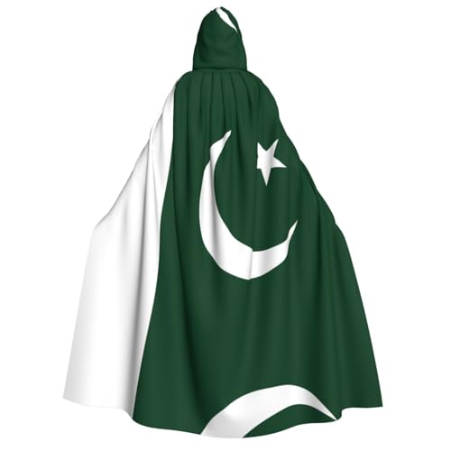 SamLng Flagge Pakistans Kapuzenumhang Erwachsene - Universal Rollenspiel Kostüm Cosplay Umhang Robe - Perfekt für Halloween, Ostern, Karneval SamLng Flagge Pakistans Kapuzenumhang Erwachsene - Universal Rollenspiel Kostüm Cosplay Umhang Robe - Perfekt für Halloween, Ostern, Karneval von SamLng