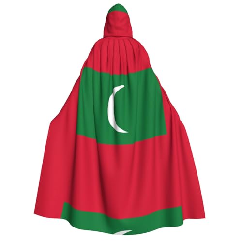 SamLng Flagge der Malediven Kapuzenumhang Erwachsene - Universal Rollenspiel Kostüm Cosplay Umhang Robe - Perfekt für Halloween, Ostern, Karneval SamLng Flagge der Malediven Kapuzenumhang Erwachsene - Universal Rollenspiel Kostüm Cosplay Umhang Robe - Perfekt für Halloween, Ostern, Karneval von SamLng