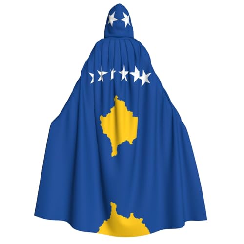 SamLng Flagge des Kosovo Kapuzenumhang Erwachsene - Universal Rollenspiel Kostüm Cosplay Umhang Robe - Perfekt für Halloween, Ostern, Karneval SamLng Flagge des Kosovo Kapuzenumhang Erwachsene - Universal Rollenspiel Kostüm Cosplay Umhang Robe - Perfekt für Halloween, Ostern, Karneval von SamLng