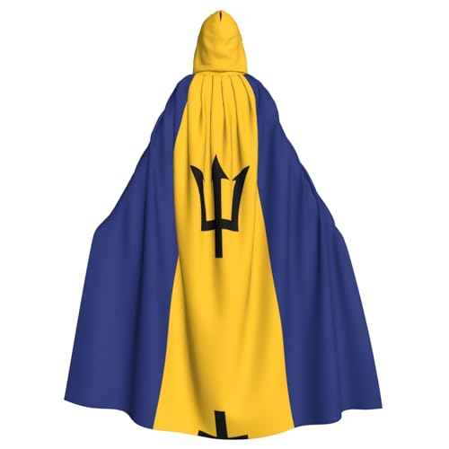 SamLng Flagge von Barbados Kapuzenumhang – Rollenspiel-Kostüm für Erwachsene – perfekt für Weihnachten, Zauberer, Magier Motto-Partys SamLng Flagge von Barbados Kapuzenumhang – Rollenspiel-Kostüm für Erwachsene – perfekt für Weihnachten, Zauberer, Magier Motto-Partys von SamLng