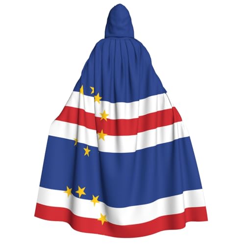 SamLng Flagge von Kap Verde Kapuzenumhang Erwachsene - Universal Rollenspiel Kostüm Cosplay Umhang Robe - Perfekt für Halloween, Ostern, Karneval SamLng Flagge von Kap Verde Kapuzenumhang Erwachsene - Universal Rollenspiel Kostüm Cosplay Umhang Robe - Perfekt für Halloween, Ostern, Karneval von SamLng