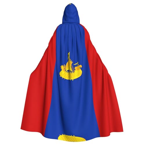 SamLng Flagge von Kostroma Kapuzenumhang – Rollenspiel Kostüm für Erwachsene Cosplay – perfekt für Weihnachten, Zauberer, Magier Motto-Partys von SamLng