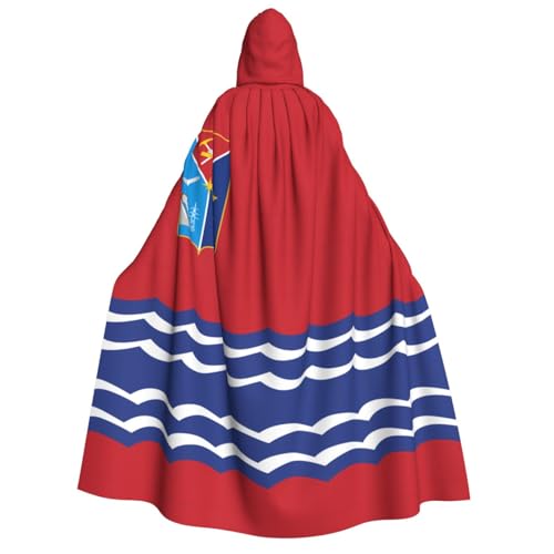 SamLng Flagge von Magadan Kapuzenumhang Erwachsene - Universal Rollenspiel Kostüm Cosplay Umhang Robe - Perfekt für Halloween, Ostern, Karneval SamLng Flagge von Magadan Kapuzenumhang Erwachsene - Universal Rollenspiel Kostüm Cosplay Umhang Robe - Perfekt für Halloween, Ostern, Karneval von SamLng