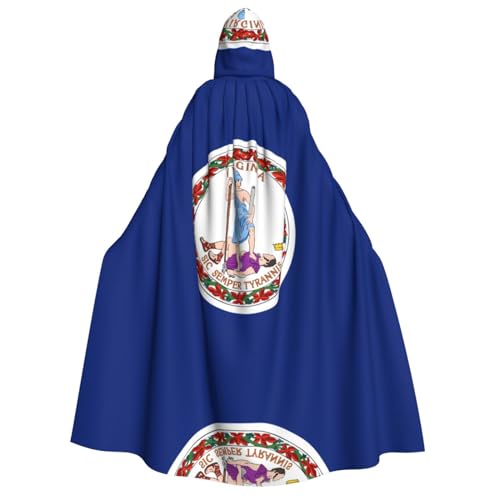 SamLng Flagge von Virginia Kapuzenumhang Erwachsene - Universal Rollenspiel Kostüm Cosplay Umhang Robe - Perfekt für Halloween, Ostern, Karneval SamLng Flagge von Virginia Kapuzenumhang Erwachsene - Universal Rollenspiel Kostüm Cosplay Umhang Robe - Perfekt für Halloween, Ostern, Karneval von SamLng