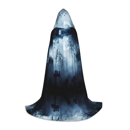 SamLng Gothic Happy Halloween Kapuzenumhang - Rollenspiel Kostüm für Teenager geeignet für Cosplay, Weihnachten, Halloween, Ostern, Karneval SamLng Gothic Happy Halloween Kapuzenumhang - Rollenspiel Kostüm für Teenager geeignet für Cosplay, Weihnachten, Halloween, Ostern, Karneval von SamLng