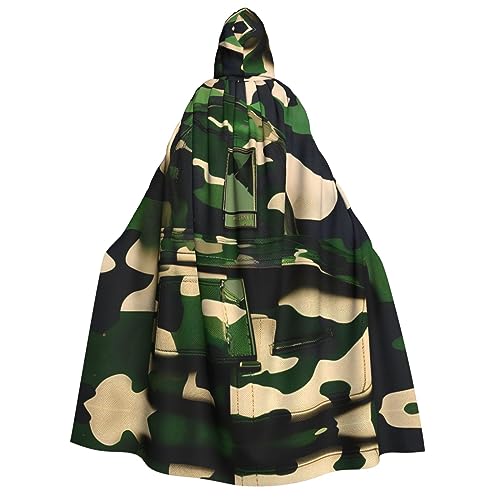 SamLng Green Army Digital Camouflage Hooded Cloak for Adults - Ideal for Cosplay, Christmas, Maskerade, Halloween, Easter Carnival Parties SamLng Green Army Digital Camouflage Hooded Cloak for Adults - Ideal for Cosplay, Christmas, Maskerade, Halloween, Easter Carnival Parties von SamLng