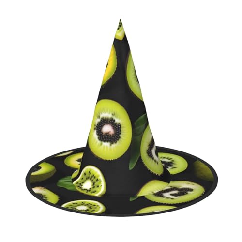 SamLng Green Kiwi Erwachsene Halloween Kostüm Hut - Hexenhut Partyzubehör - Faltbar für Weihnachten, Ostern & Halloween SamLng Green Kiwi Erwachsene Halloween Kostüm Hut - Hexenhut Partyzubehör - Faltbar für Weihnachten, Ostern & Halloween von SamLng