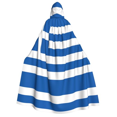 SamLng Griechische Flagge Kapuzenumhang Erwachsene - Universal Rollenspiel Kostüm Cosplay Umhang Robe - Perfekt für Halloween, Ostern, Karneval SamLng Griechische Flagge Kapuzenumhang Erwachsene - Universal Rollenspiel Kostüm Cosplay Umhang Robe - Perfekt für Halloween, Ostern, Karneval von SamLng