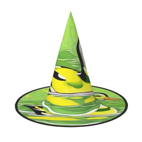 SamLng Grüne Ente Erwachsene Halloween Kostüm Hut - Hexenhut Party Zubehör - Faltbar für Weihnachten, Ostern & Halloween SamLng Grüne Ente Erwachsene Halloween Kostüm Hut - Hexenhut Party Zubehör - Faltbar für Weihnachten, Ostern & Halloween von SamLng