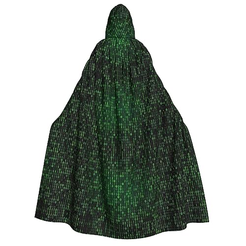 SamLng Hacker-Ära Kapuzenumhang – Erwachsenenkostüm für Damen und Herren, Rollenspiel-Kostüm – perfekt für Halloween, Ostern, Karneval und Partys SamLng Hacker-Ära Kapuzenumhang – Erwachsenenkostüm für Damen und Herren, Rollenspiel-Kostüm – perfekt für Halloween, Ostern, Karneval und Partys von SamLng